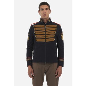 Sako La Martina Man Jacket Cotton Canvas Modrá 52