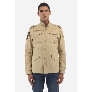 Sako La Martina Man Jacket Cotton Twill Hnedá 52