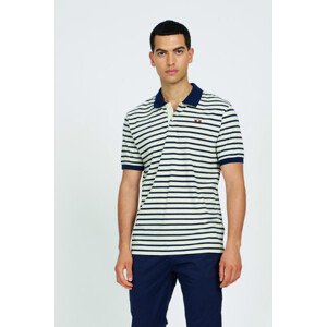 Polokošeľa La Martina Man Polo S/S Striped Jersey Biela Xl