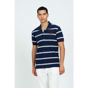 Polokošeľa La Martina Man Polo S/S Striped Piquet Modrá M