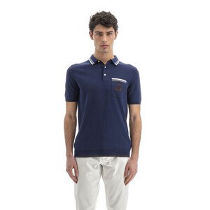 Polokošeľa La Martina Man Tricot Polo S/S Cotton Modrá Xl