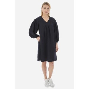 Šaty La Martina Woman Long Dress Viscose Linen Modrá 1