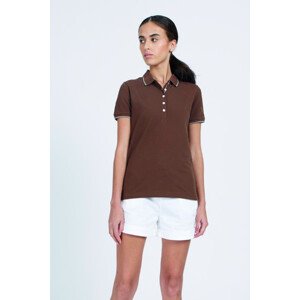 Polokošeľa La Martina Woman Polo S/S Piquet Stretch Hnedá 2