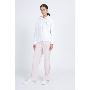 Nohavice La Martina Woman Wide Legs Pants Heavy Vi Ružová 3