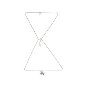 Náhrdelník Karl Lagerfeld K/Monogram Dip Double Necklace Šedá None