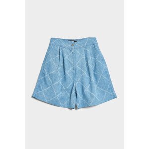 Šortky Karl Lagerfeld Printed Denim Shorts Modrá L