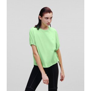 Tričko Karl Lagerfeld Drawcord Sleeve T-Shirt Zelená L