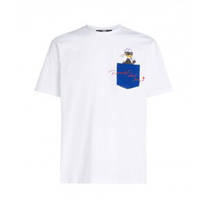 Tričko Karl Lagerfeld Klxdisney Pocket Logo T-Shirt Biela L