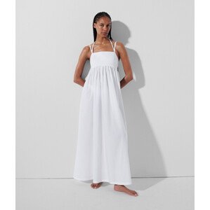 Šaty Karl Lagerfeld Kl Monogram Maxi Beach Dress Biela Xs