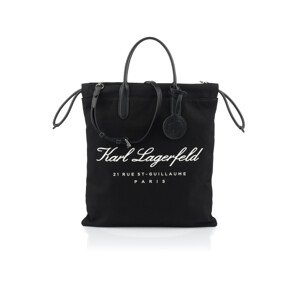 Kabelka Karl Lagerfeld Hotel Karl Drawstring Tote Čierna None