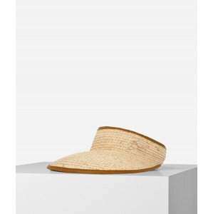 Šilt Karl Lagerfeld K/Autograph Raffia Visor Hnedá None