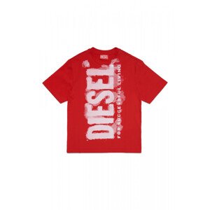 Tričko Diesel Tjuste16 Over T-Shirt Červená 10Y