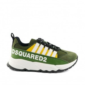 Tenisky Dsquared2 Run Sneakers Maxi Logo Print Zelená 35