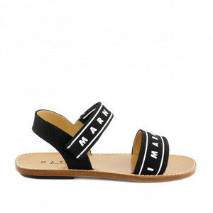 Sandále Marni Logo Tape Sandals Čierna 32