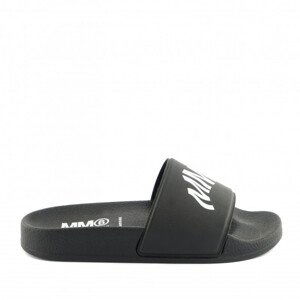 Šľapky Mm6 Sandals Maxi Logo Print Čierna 35