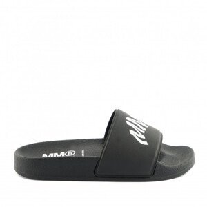 Šľapky Mm6 Sandals Maxi Logo Print Čierna 37
