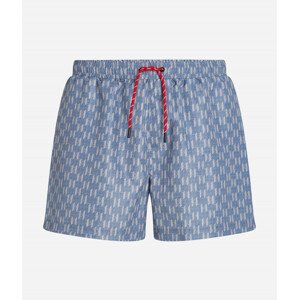 Plavky Karl Lagerfeld Kl Monogram Short Boardshorts Modrá S