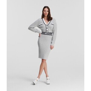 Sukňa Karl Lagerfeld Boucle Knit Skirt Biela S