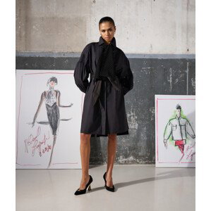 Šaty Karl Lagerfeld Huns Pick Kl Necktie Dress Čierna 44