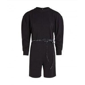 Overal Karl Lagerfeld Cord Detail Romper Čierna Xs