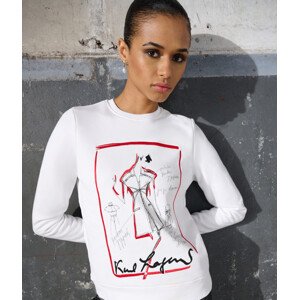 Mikina Karl Lagerfeld Karl Series Sweatshirt Biela S