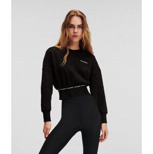 Mikina Karl Lagerfeld Branded Elastic Sweatshirt Čierna M