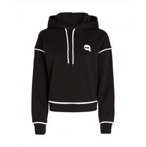 Mikina Karl Lagerfeld Ikonik 2.0 Hoodie Čierna Xl