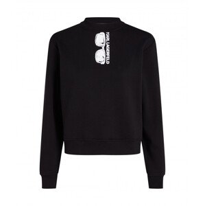 Mikina Karl Lagerfeld Fun Logo Sweatshirt Čierna Xs