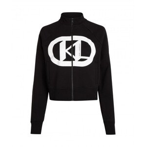 Mikina Karl Lagerfeld Kl Logo Zip Up Čierna L