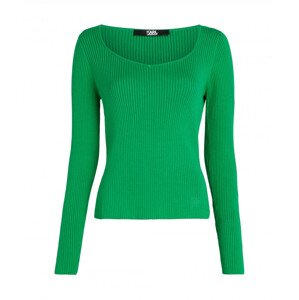 Sveter Karl Lagerfeld Ls Feminine Knit Top Zelená S