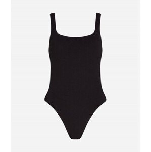 Plavky Karl Lagerfeld Karl Dna C/O Side Swimsuit Čierna S