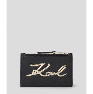 Púzdro Na Platobné Karty Karl Lagerfeld K/Signature Bifold Zip Ch Čierna None
