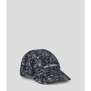 Šiltovka Karl Lagerfeld K/Essential Cap Washed Denim Modrá None