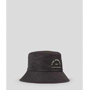 Klobúk Karl Lagerfeld Rsg Nylon Bucket Hat Čierna None