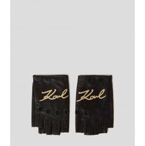 Rukavice Karl Lagerfeld K/Signature Rocky Glove Čierna M