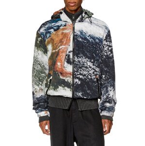 Bunda Diesel J-Warrett-Print Jacket Čierna 48