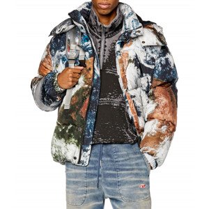 Bunda Diesel W-Rolfys-Fd-Print Jacket Čierna 54