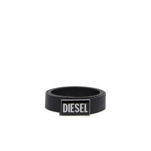 Opasok Diesel Diesel Logo B-Glossy Belt Čierna 75