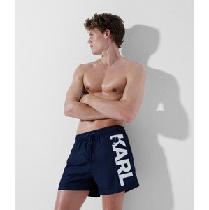 Plavky Karl Lagerfeld Logo Short Boardshorts Modrá S