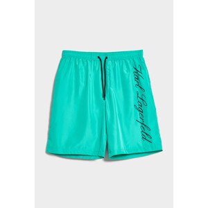 Plavky Karl Lagerfeld Hotel Karl Long Boardshorts Sea Green