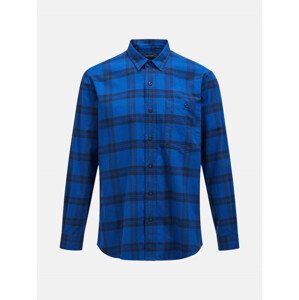 Košeľa Peak Performance M Moment Flannel Shirt Modrá S