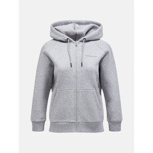 Mikina Peak Performance W Original Small Logo Zip Šedá S