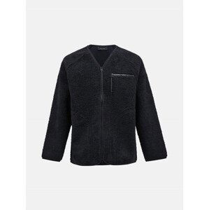 Mikina Peak Performance M Heavy Pile Relaxed Cardigan Čierna L