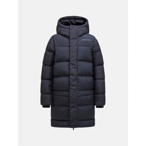 Kabát Peak Performance Jr Long Puffer Čierna 140