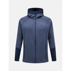 Mikina Peak Performance M Rider Zip Hood Modrá Xl