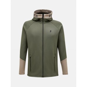 Mikina Peak Performance M Rider Zip Hood Zelená Xl