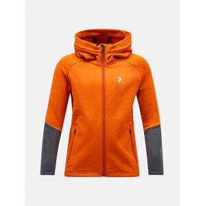 Mikina Peak Performance Jr Rider Zip Hood Oranžová 170