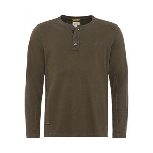 Tričko Camel Active Henley 1/1 Arm Hnedá S