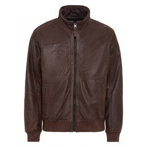 Bunda Camel Active Leather Blouson Hnedá 52