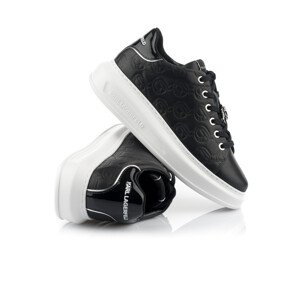 Topánky Na Platforme Karl Lagerfeld Kc Emboss Lo Lace Čierna 36